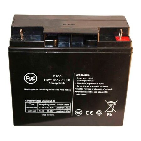 Battery Clerk AJC Interstate ABSL1116 12V 18Ah Sealed Lead Acid Battery AJC-D18S-A-1-156318
